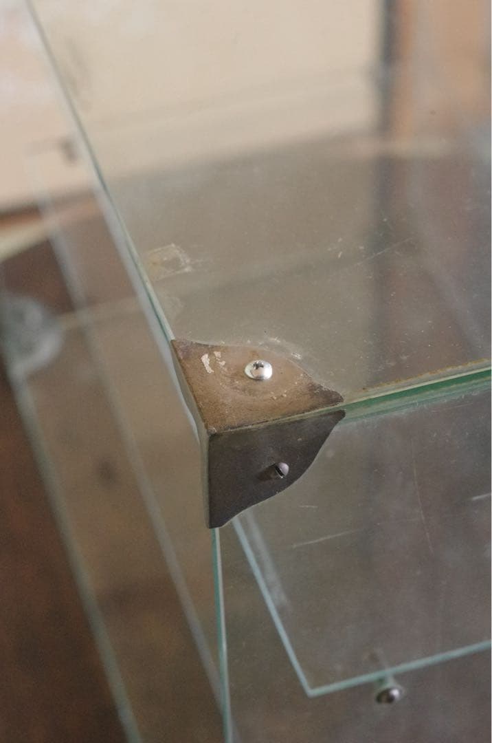 ※直接引取可能※ 店舗什器 透明ガラス 3段ディスプレイケース