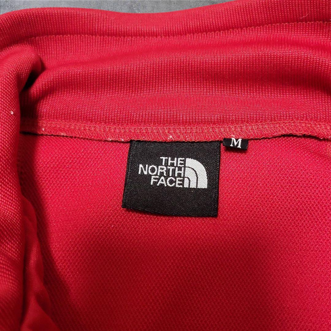 美品NORTH FACEノースフェイスジャージ上下セットアップ赤×黒M