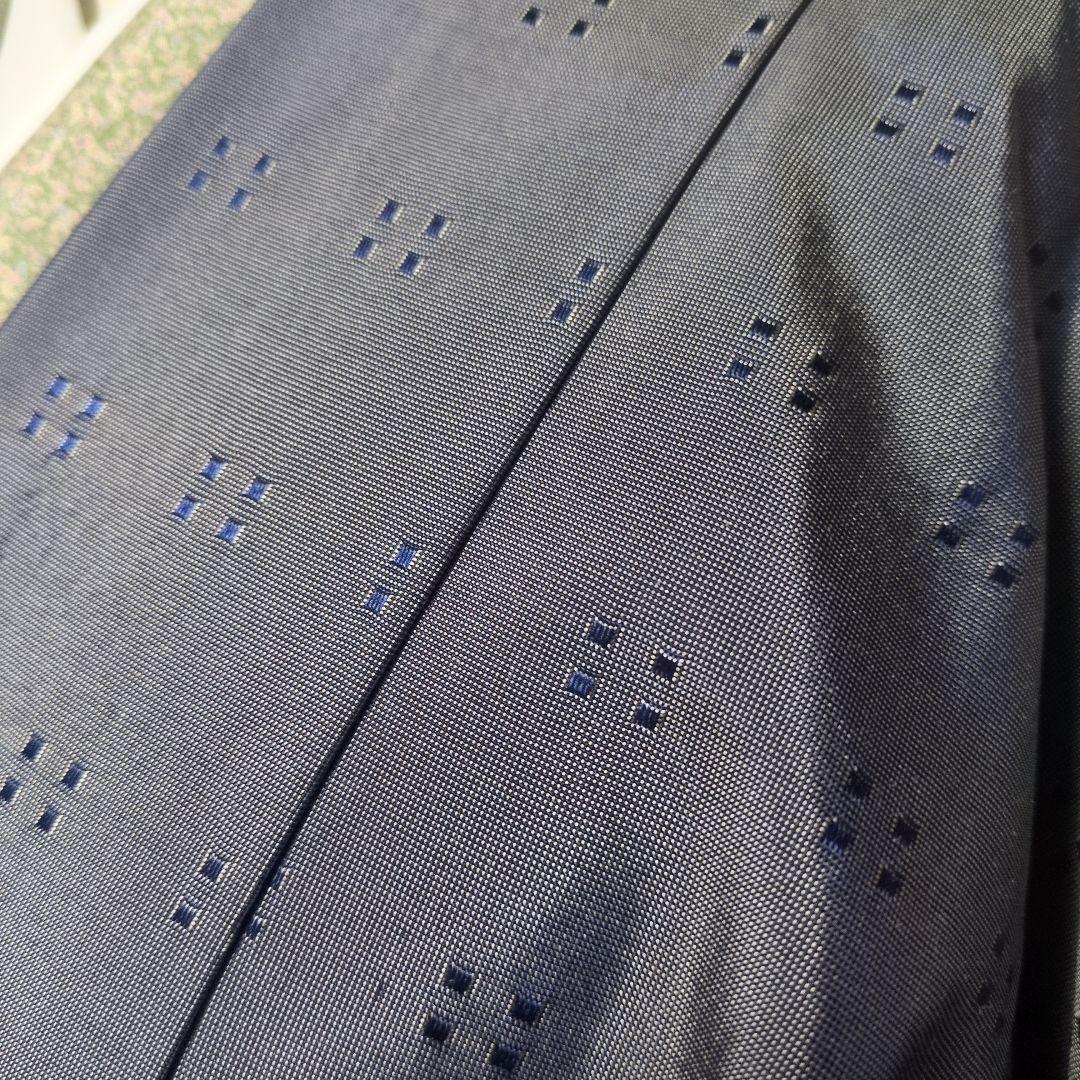 美品 伊勢丹扱い お召 道中着 裄68 丈109