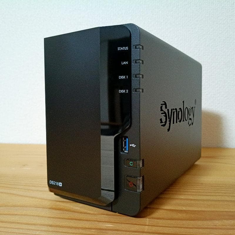 Synology DS218+ メモリ計6GB WD Red HDD 計12TB
