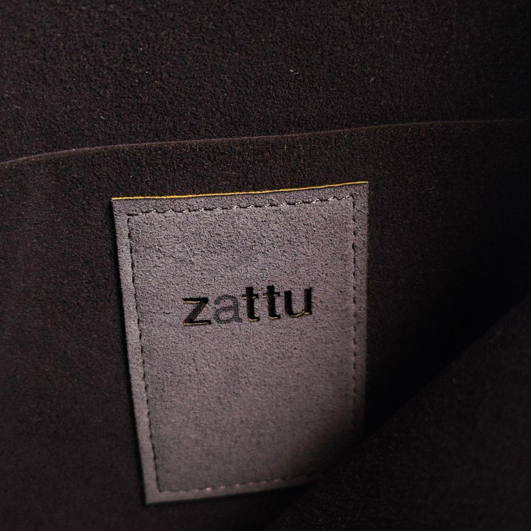 zattu CONCH マイクロファイバースエード ショルダーバッグ 濃茶