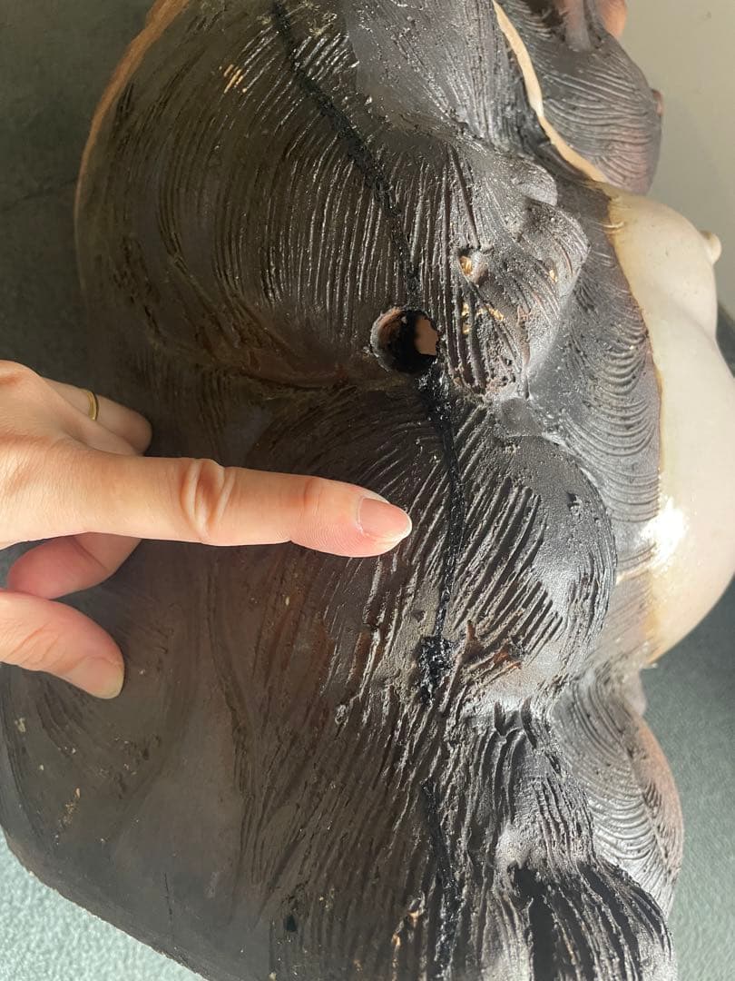 たぬきの置物　信楽焼　高さ47cm