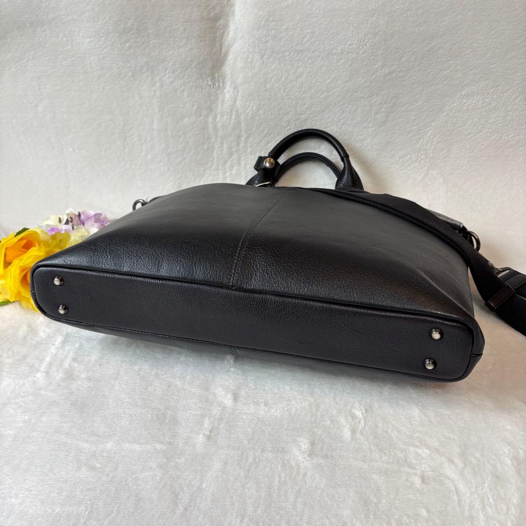 極美品✨バーバリーブラックレーベル BURBERRY レザー ビジネスバッグ