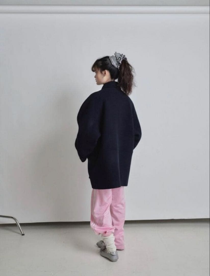 ジャケット・アウター CAROL SHOPPE GRANPA WOOL COAT NAVY