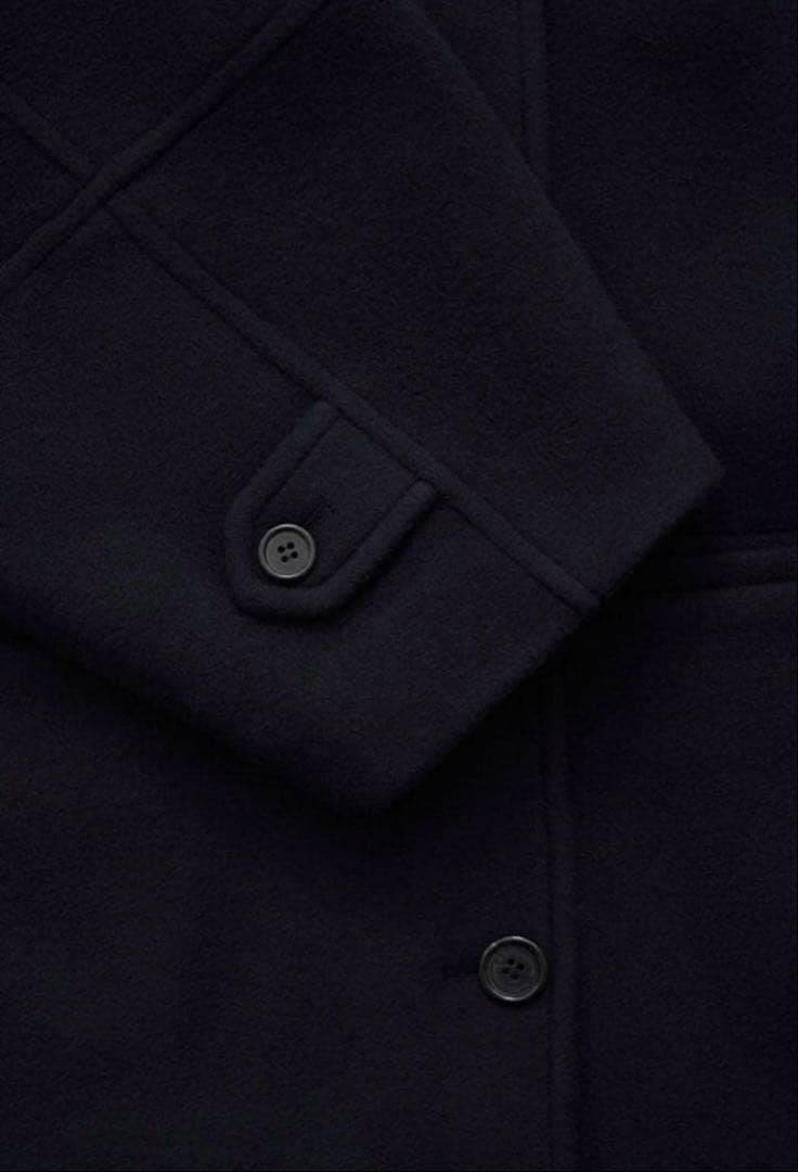 ジャケット・アウター CAROL SHOPPE GRANPA WOOL COAT NAVY