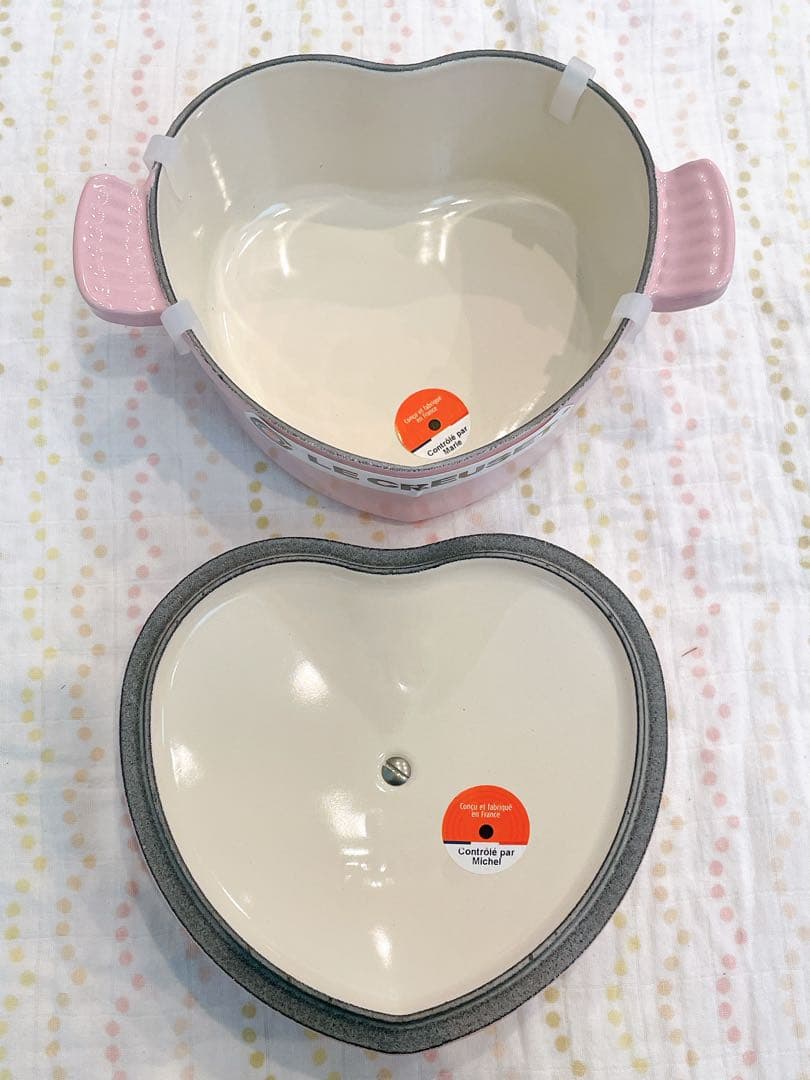 【新品・未使用】ルクルーゼ ココットダムール　アンティークピンク（16cm）