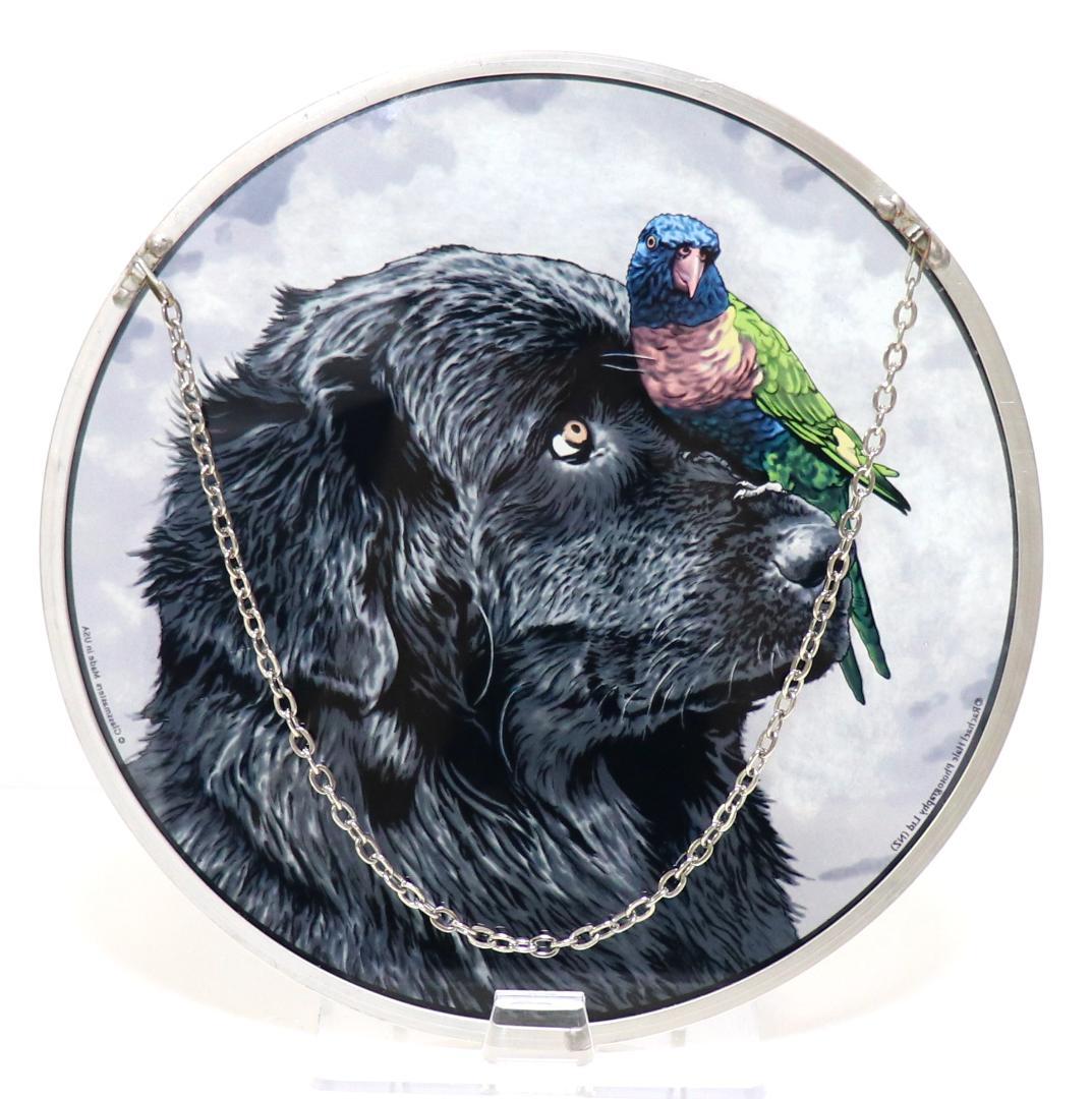 レイチェル・ヘイル 大型 ヴィンテージ ステンドグラス ヘンリーとピピ 箱付