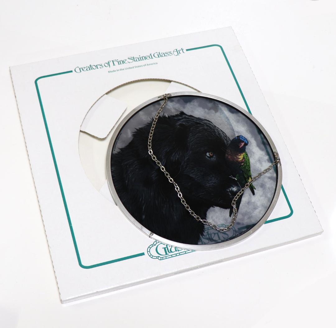 レイチェル・ヘイル 大型 ヴィンテージ ステンドグラス ヘンリーとピピ 箱付