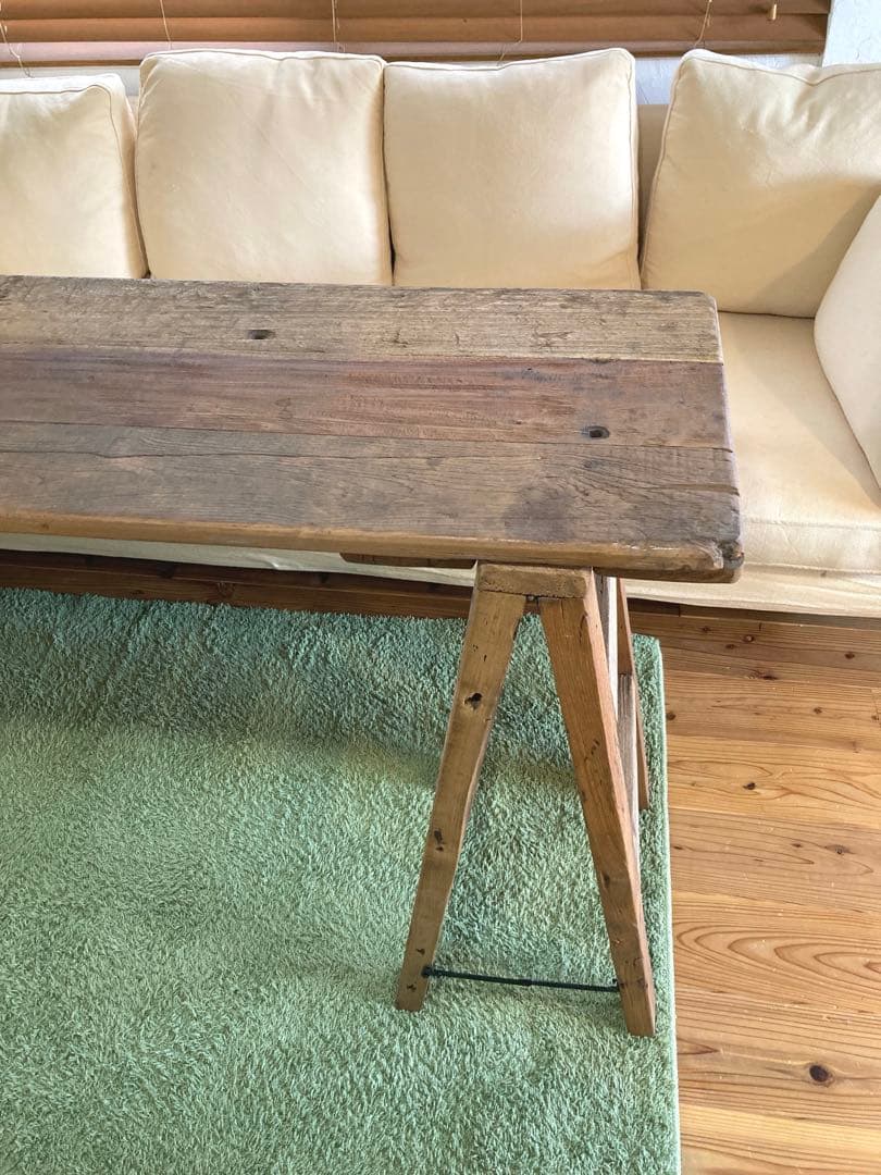 組み立て式　ビンテージ　折りたたみテーブル　アンティーク調