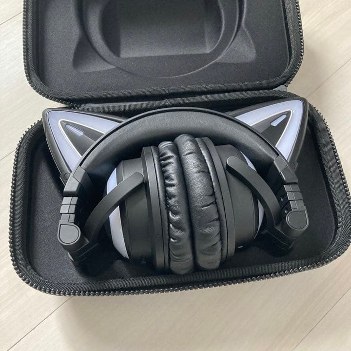 ネコミミヘッドホン ゲーミングヘッドホン