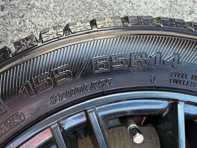 タント N-BOX N-ONE 軽自動車 スタッドレスセット 155/65R14
