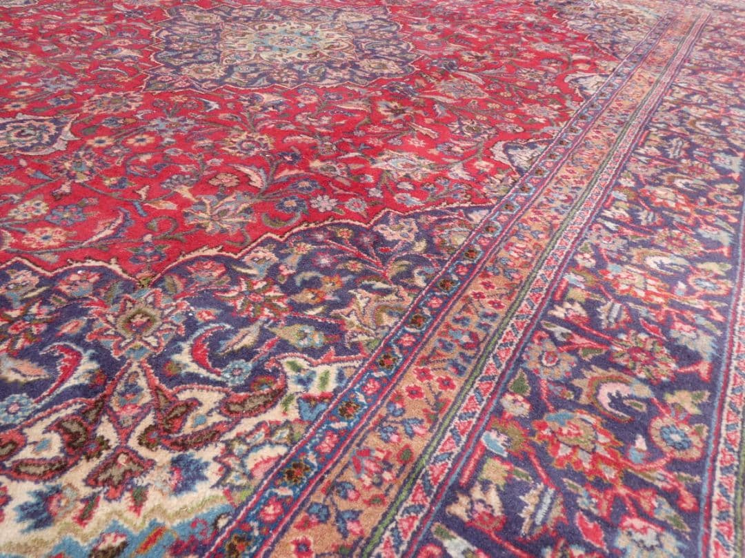 大判　ペルシャ絨毯　387×299cm　イラン産　手織り