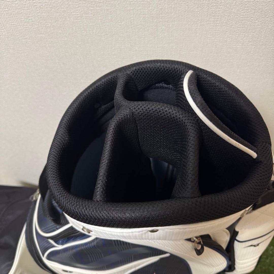 MIZUNO ミズノ キャディバッグ ゴルフバック タータンチェック フード付き