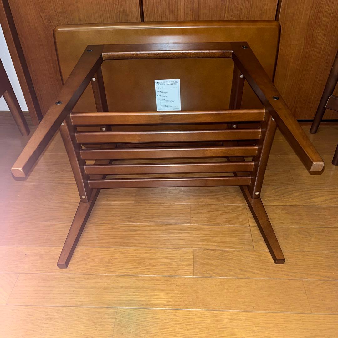 カリモク60　サイドテーブル　ウォールナット（トップ：メラミン化粧板）