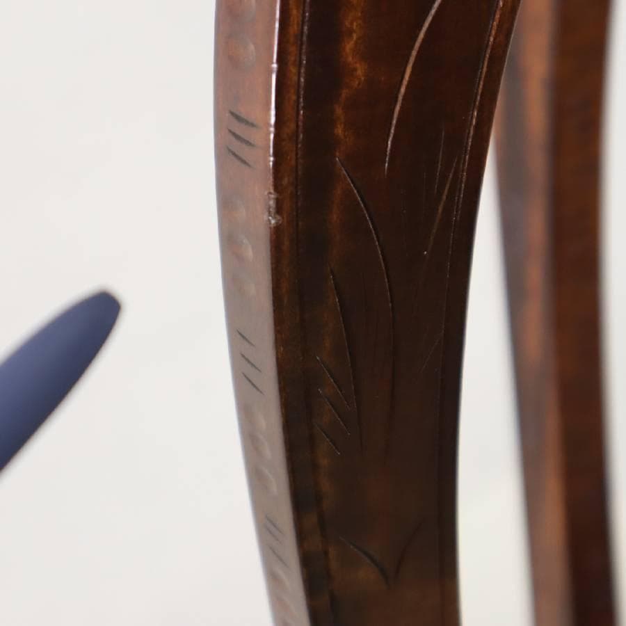 伝統工芸 軽井沢彫 桜柄 サイドテーブル 花台 飾り台 高さ61cm