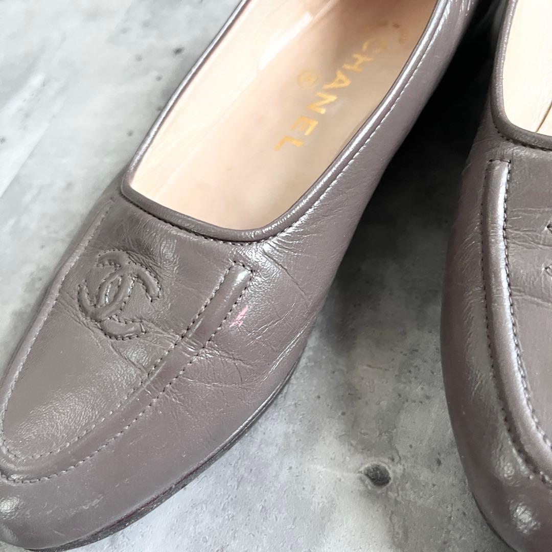 【konomi】最終価格！CHANELシャネルパンプス　ビンテージフラット