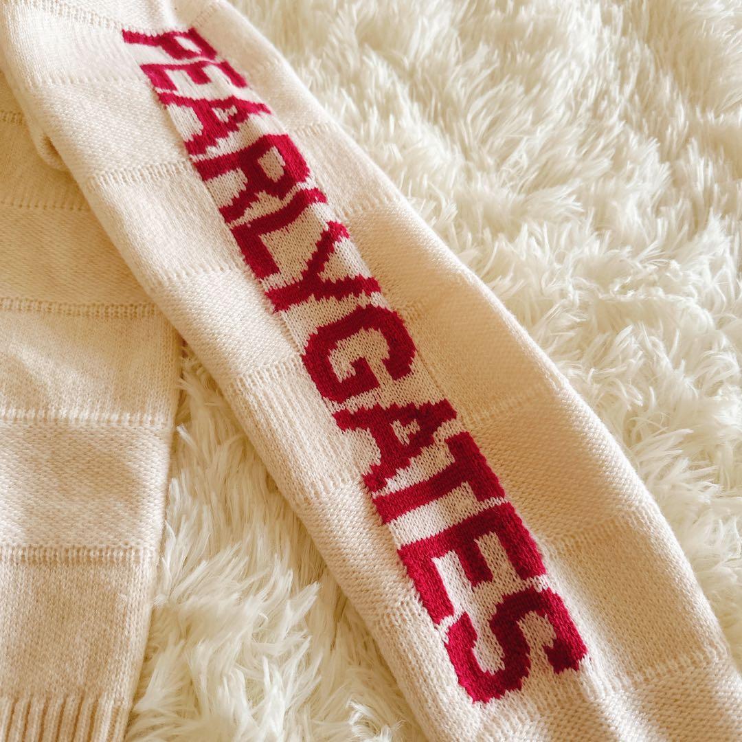 美品　パーリーゲイツ　ウール　カシミヤ フーディ　ニット　プルオーバー サイズ5