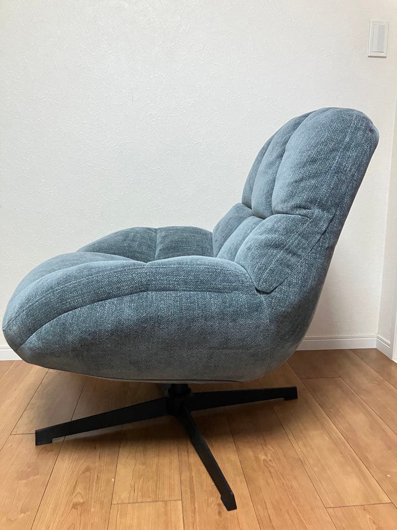 モダン スワベルチェア グレー