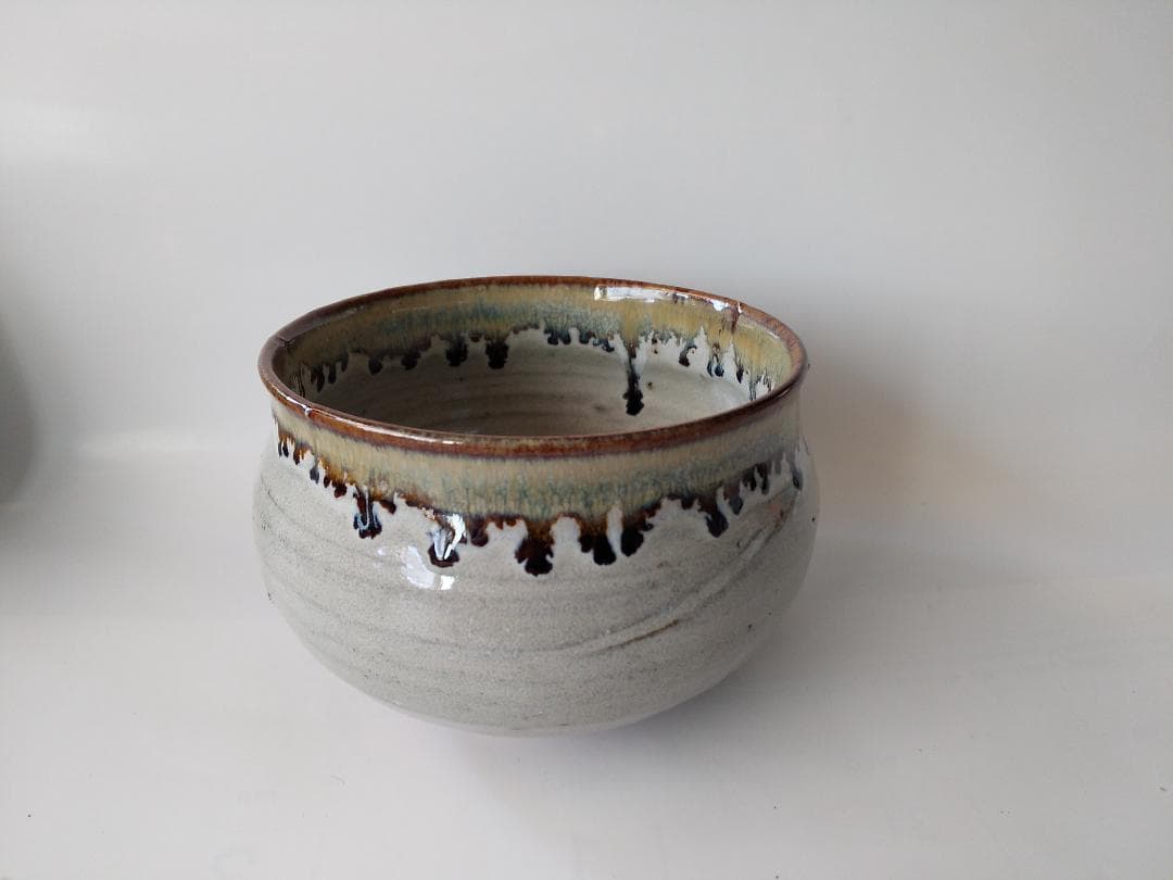 茶道具 丹山窯 小峠葛芳 作 灰釉塩笥 茶碗 共箱 共布 栞 茶器 抹茶碗 新品