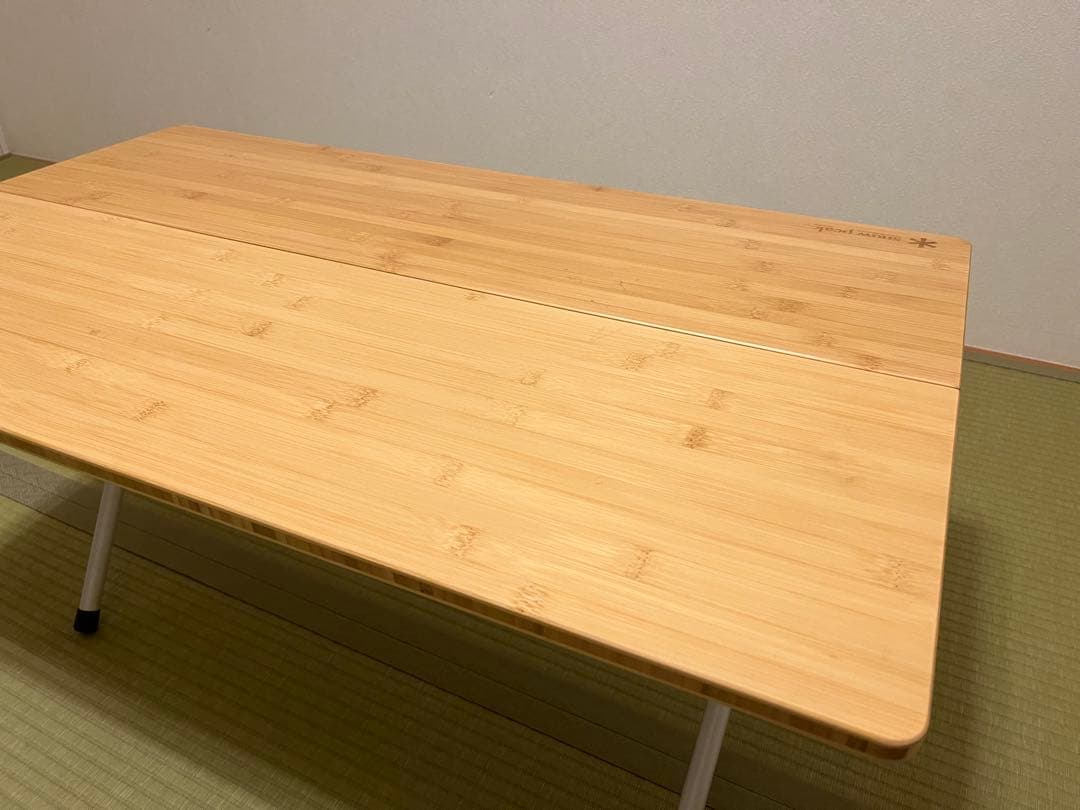 peak ワンアクションローテーブル 竹製