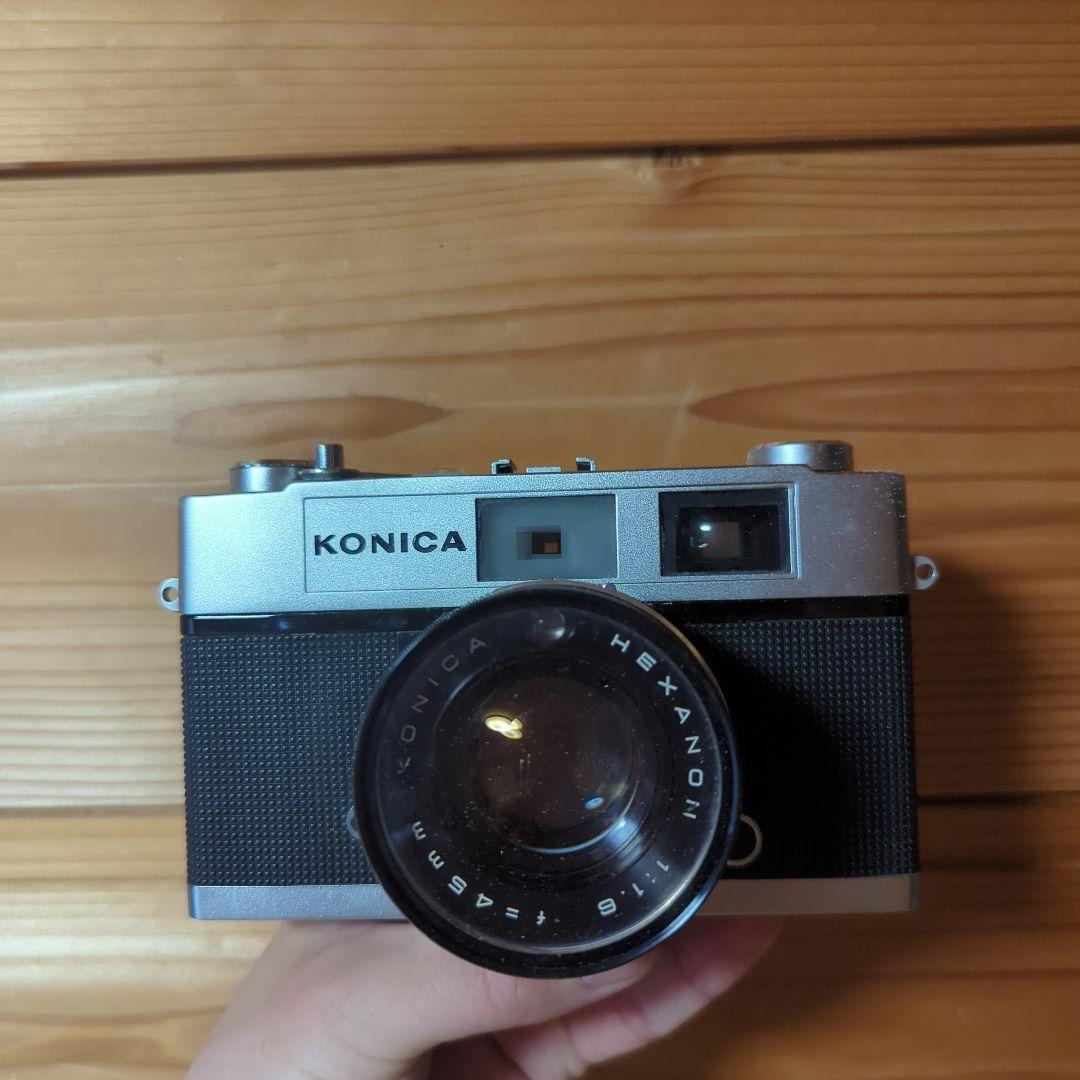 KONICA フィルムカメラ カバー付き