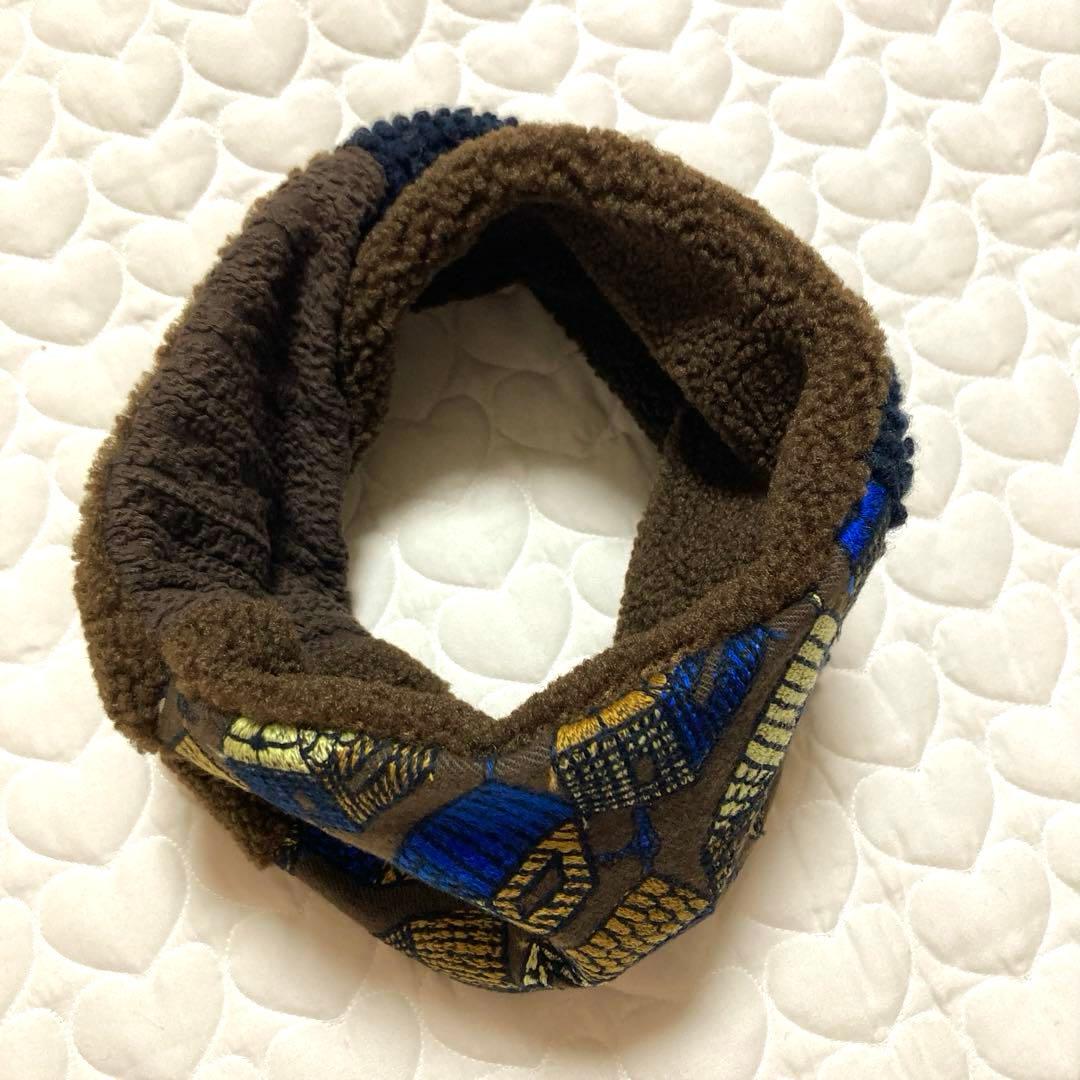 【一点物】757 ひねりスヌード　ネックウォーマー　village ヴィレッジ