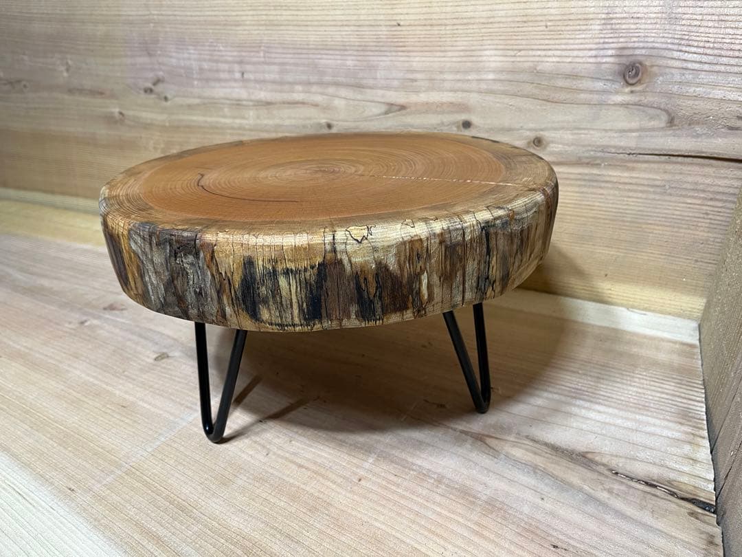 ローテーブル　ケヤキ　欅　輪切り　一枚板　サイドテーブル　ちゃぶ台 テーブル