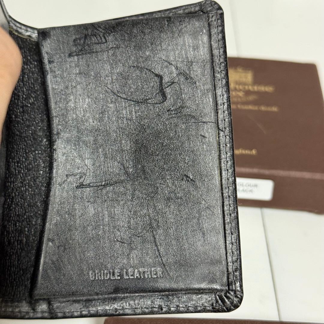 ⭐️未使用⭐️ホワイトハウスコックス　名刺入れ　ブライドルレザー　ブラック