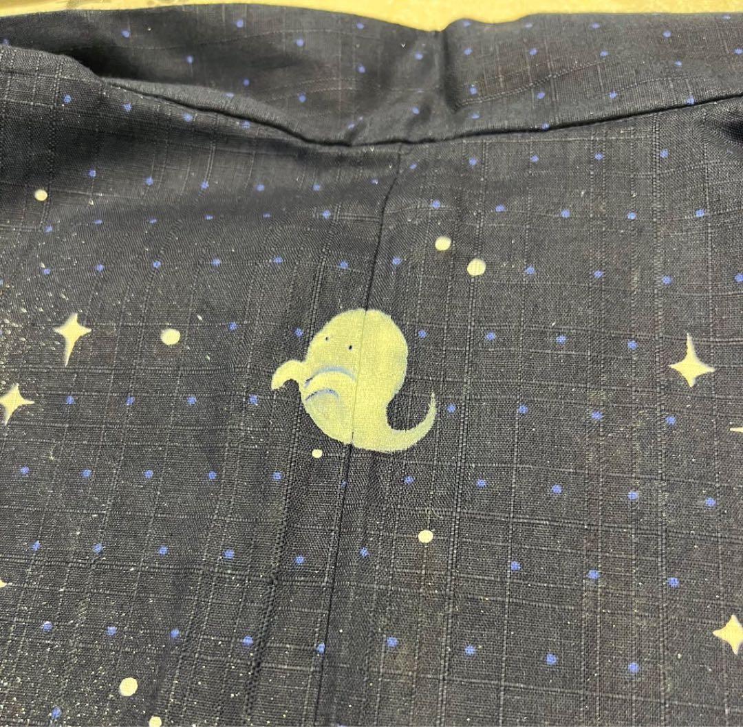 浴衣　蝙蝠　お化け　夜空　フリーサイズ　桜柄小紋セット