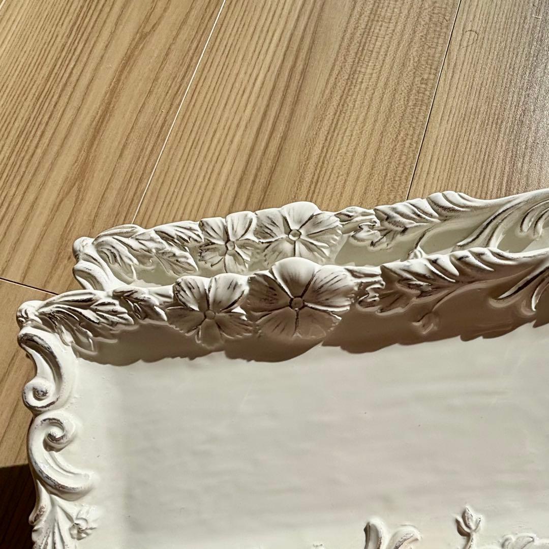 （入手困難）イタリア食器　ELIOS MYFLOWERレクタングラープレート2枚