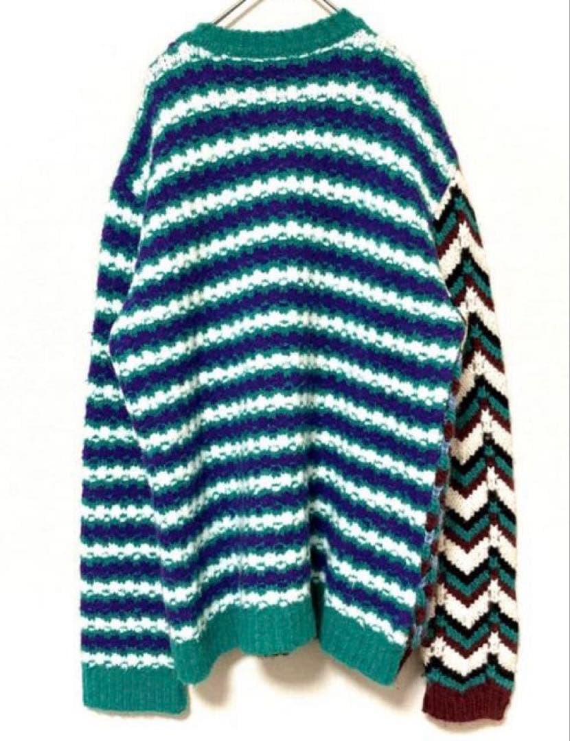 極美品 マルニ marni マルチボーダー　ウールニット　メンズ　48