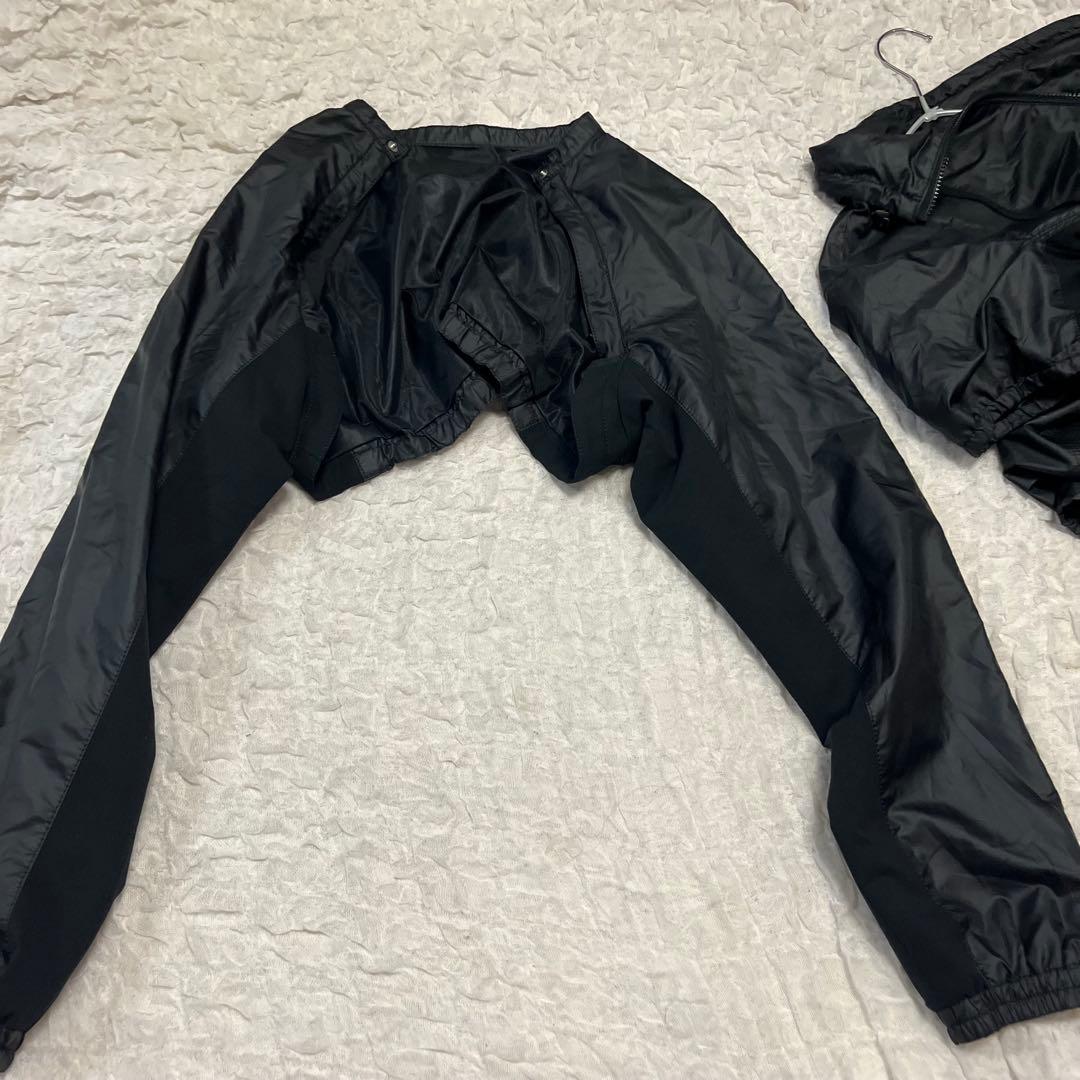 2way 長袖 半袖【マンシングウェア】未使用タグ付き 撥水 ジャケット 黒 M