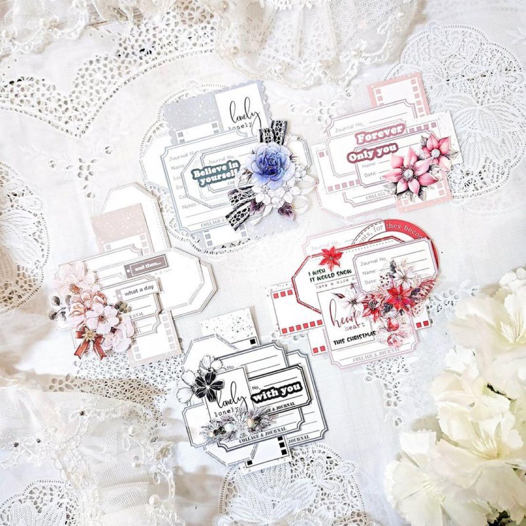 コラージュ素材　紙もの　素材紙　【2115】