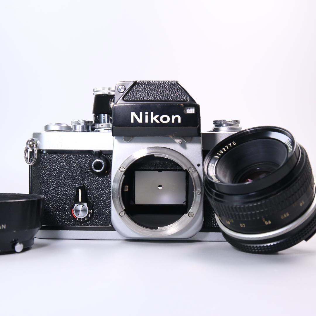 ☆初期F革☆動作OK Nikon F2 AI改 50mm F2 ＃411