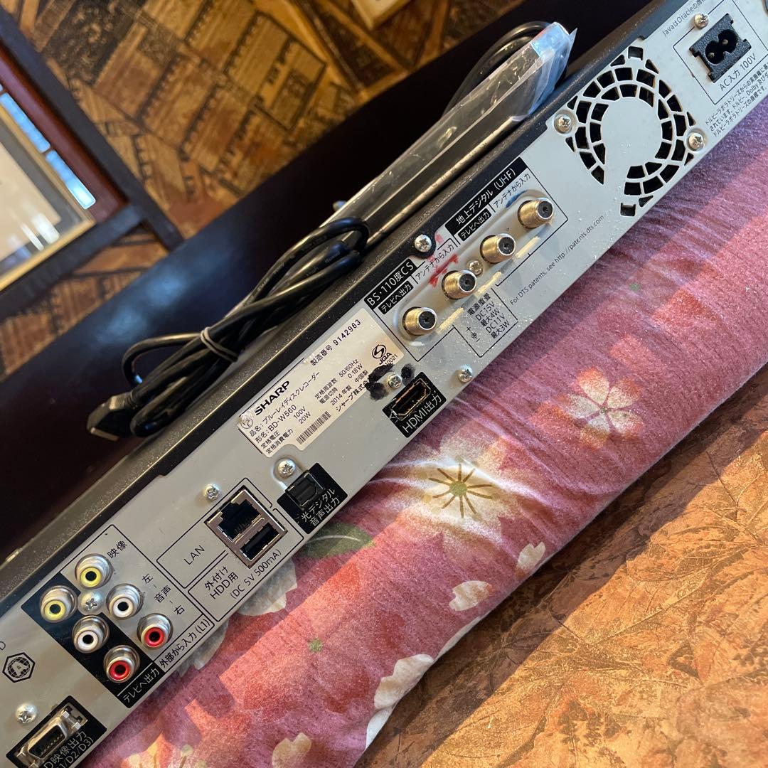 SHARP BD-W560 12倍録 500GB 新リモ等付フル装備 完動品！