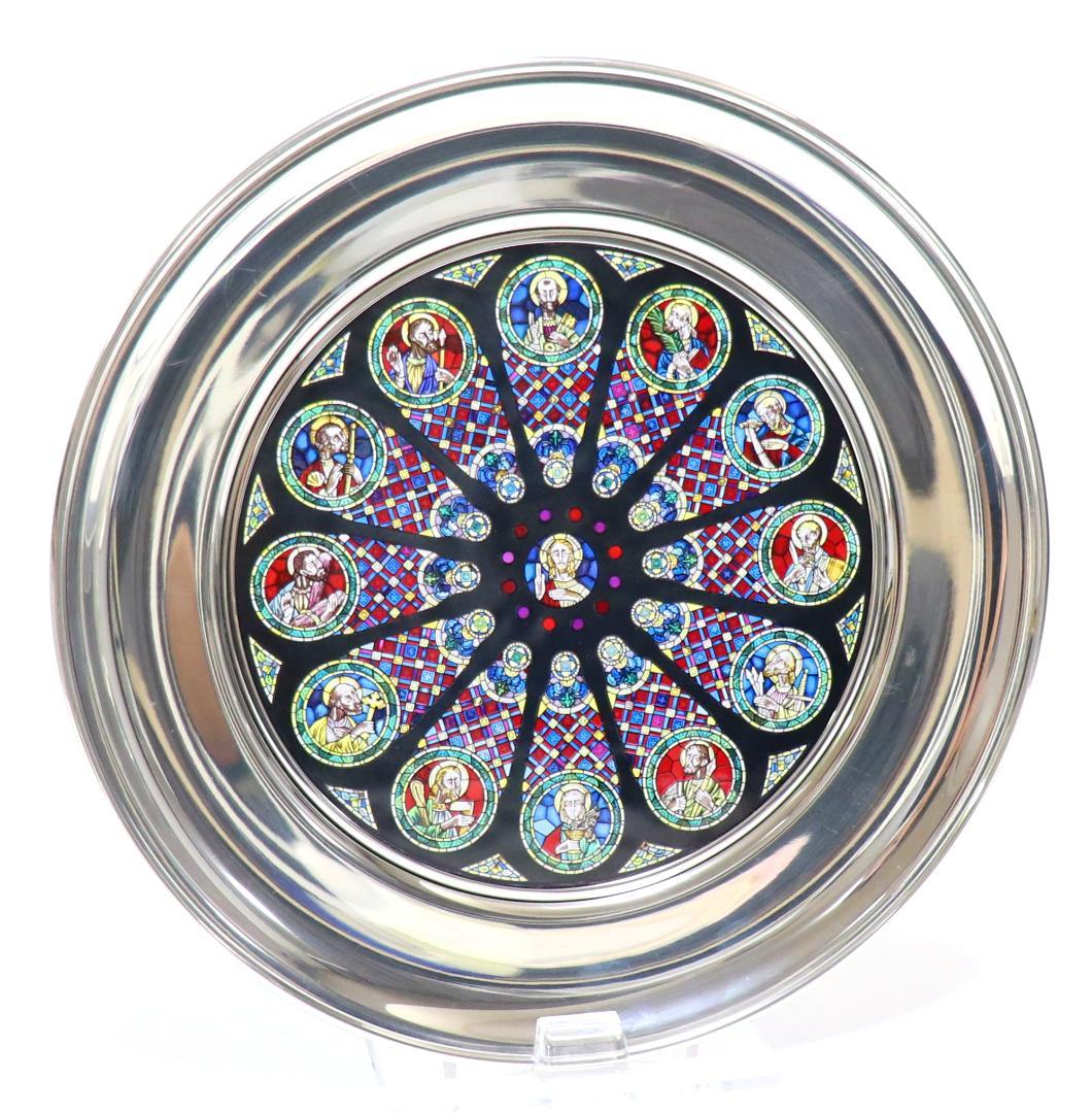 サンタ・マリア・マイオール・デ・リシュボア大聖堂 ヴィンテージ ステンドグラス