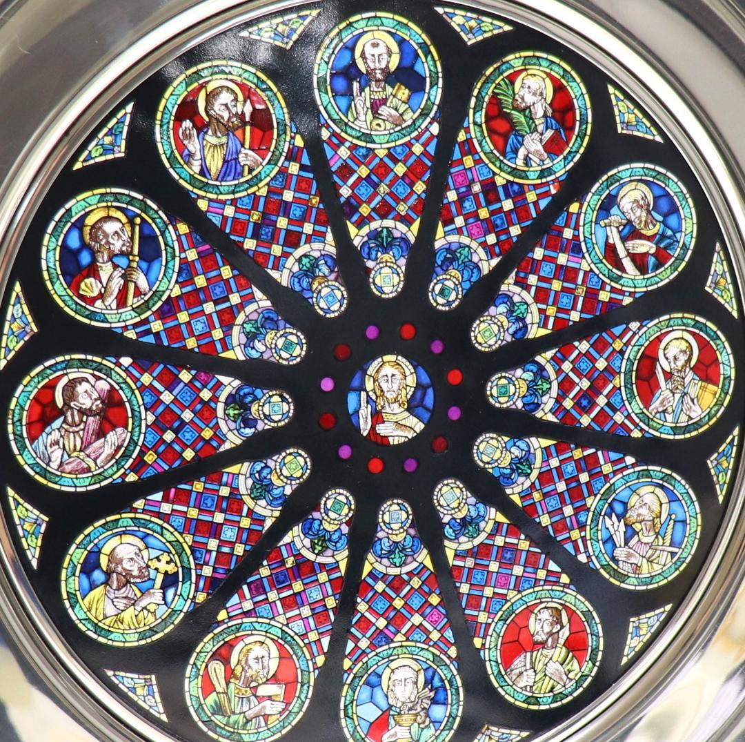 サンタ・マリア・マイオール・デ・リシュボア大聖堂 ヴィンテージ ステンドグラス