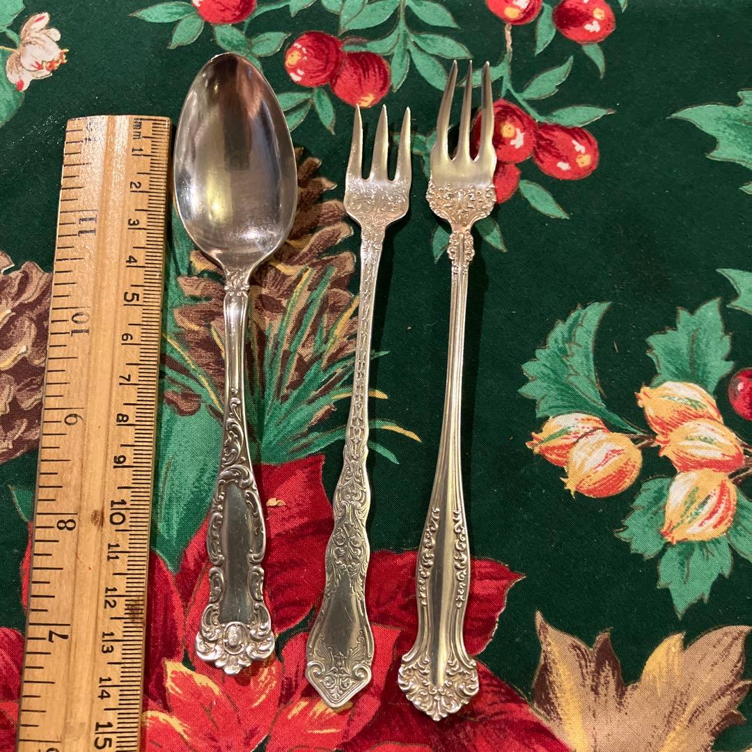 銀メッキスプーンセット 8本-おまけ付き