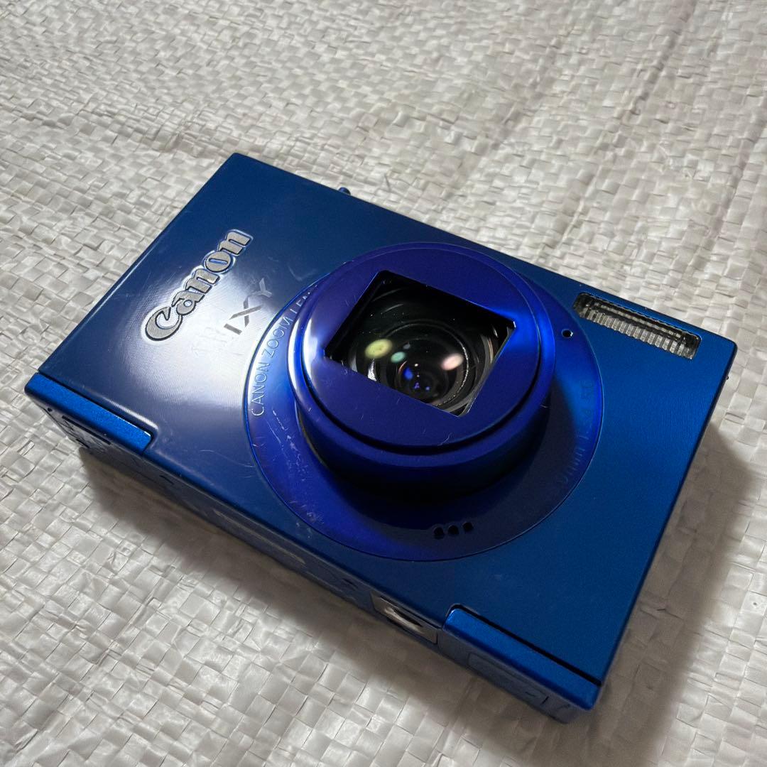 Canon IXY3 青色 デジタルカメラ 充電器付き microSD8G付き