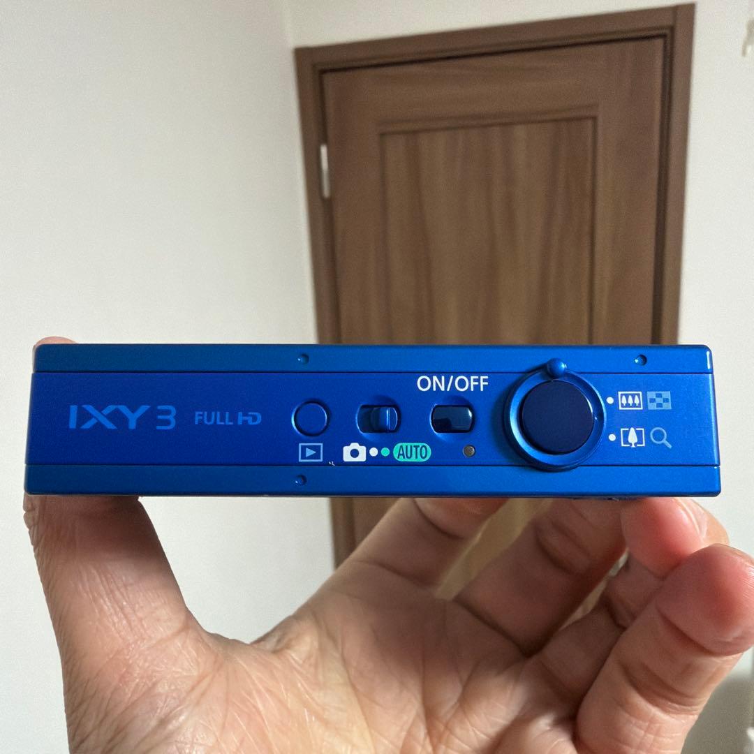 Canon IXY3 青色 デジタルカメラ 充電器付き microSD8G付き