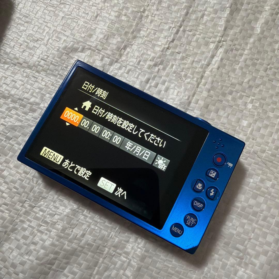 Canon IXY3 青色 デジタルカメラ 充電器付き microSD8G付き