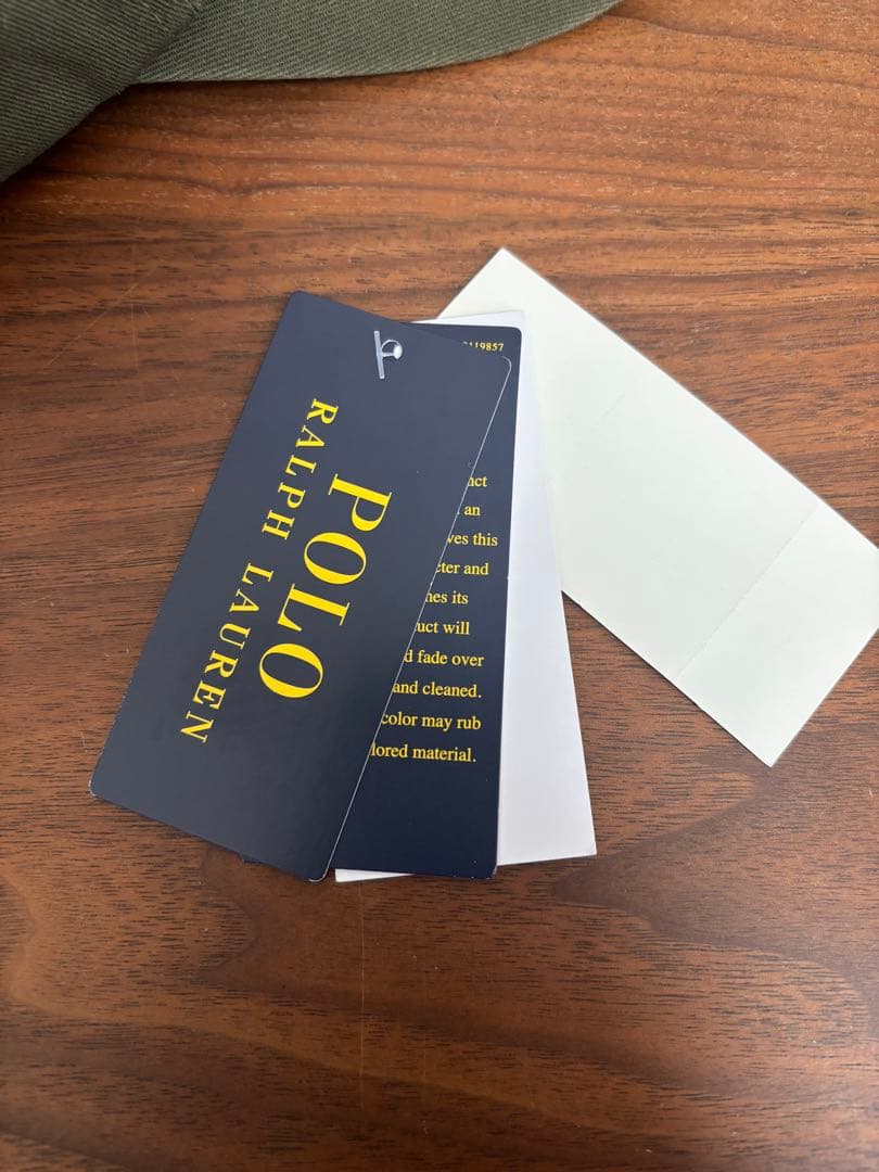 Poloラルフローレン刺繍ロゴ コットンキャップ オリーブ カーキ 新品未使用