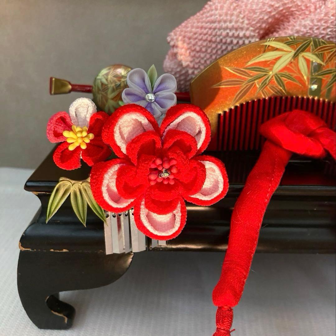 専用　希少　小さめさん用　櫛平打ち簪　ぱっちん簪　Uピン水引簪　後押し　全7点