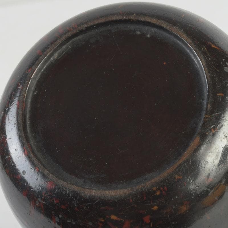 茶道具　時代根來　棗　時代箱　V　9898