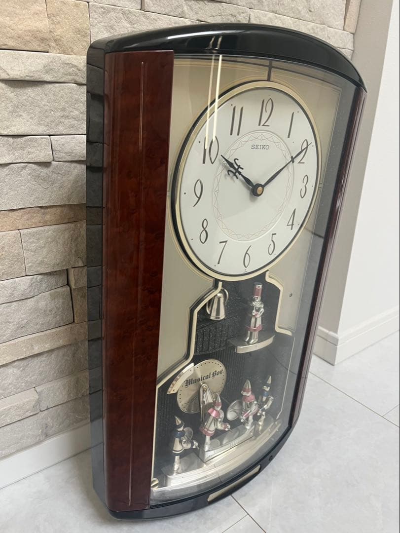 【良品】SEIKO 掛時計 ディスクドリーム RE532B からくり時計