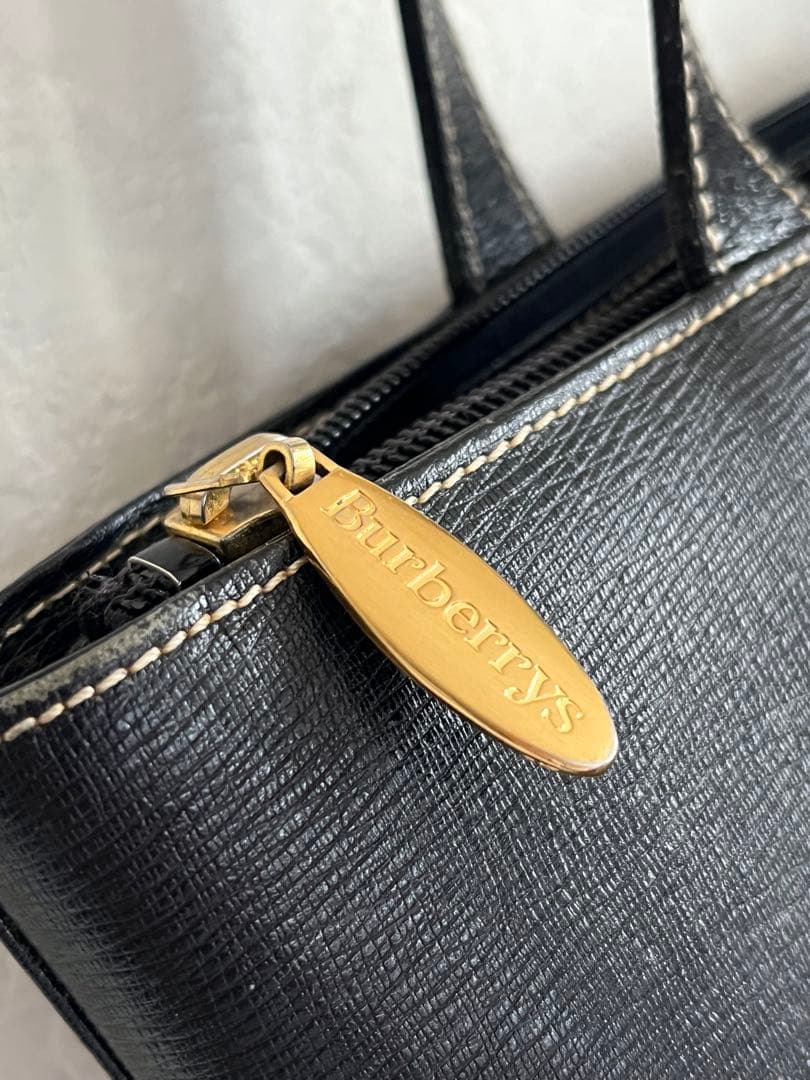 Burberry バーバリー　アンティーク　ブラック トートバッグ