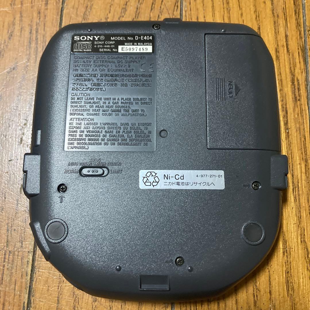 SONY CDウォークマン D-E404 動作品付属品あり