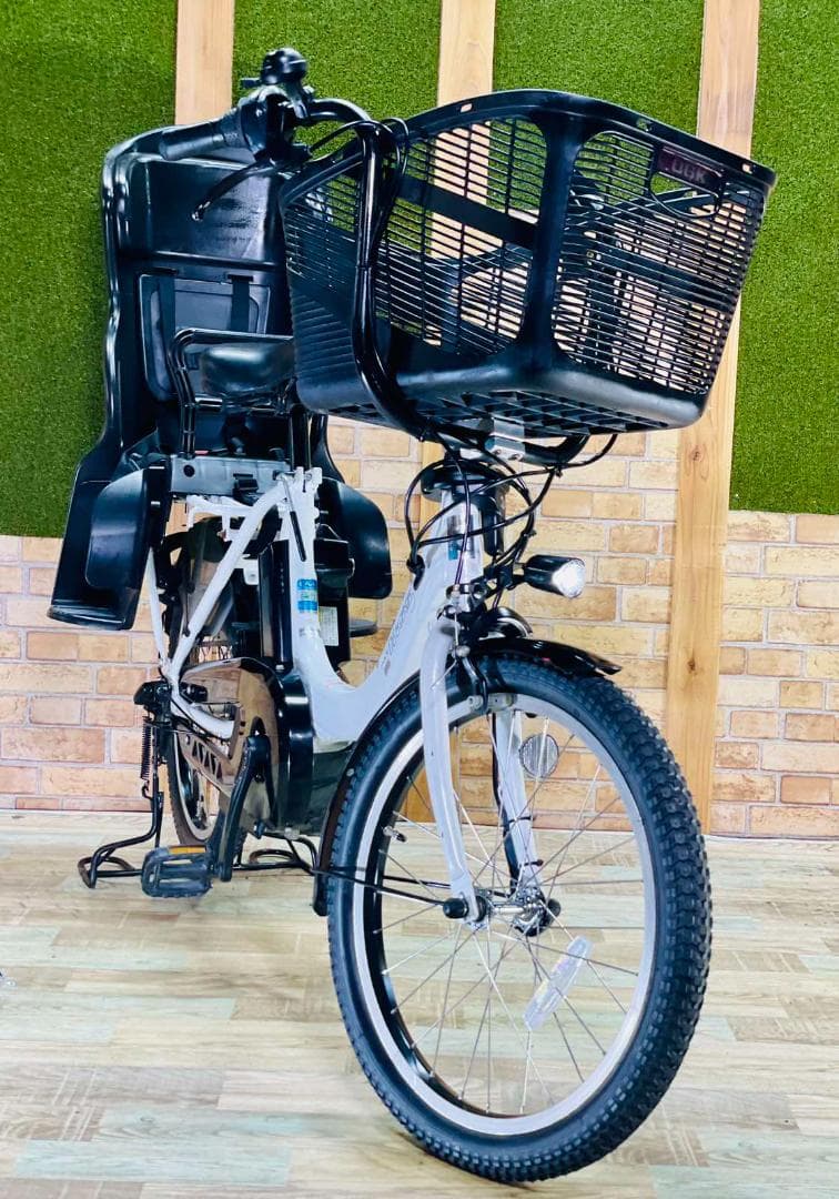 整備済 大容量 ホワイト系 ヤマハ 子供乗せ電動アシスト自転車 ZH2883