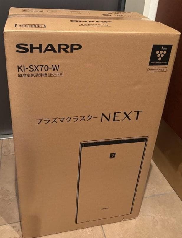 ☆KI-SX70-W プラズマクラスターNEXT 加湿空気清浄機 ホワイト 白