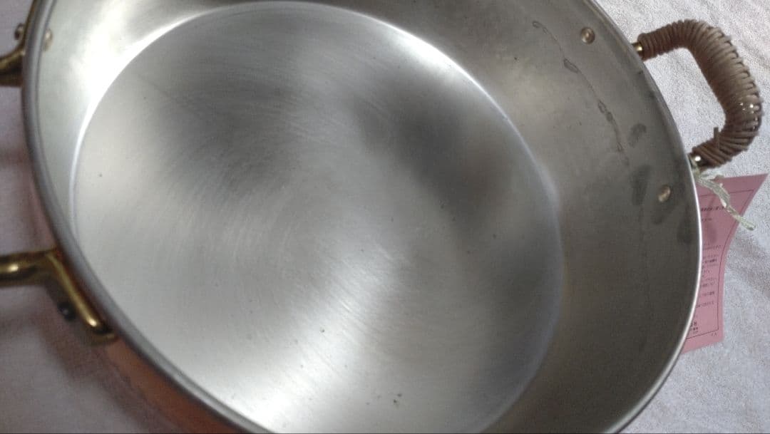 手打純銅鍋　きたくに　24cm　両手鍋　銅鍋　新品　未使用品